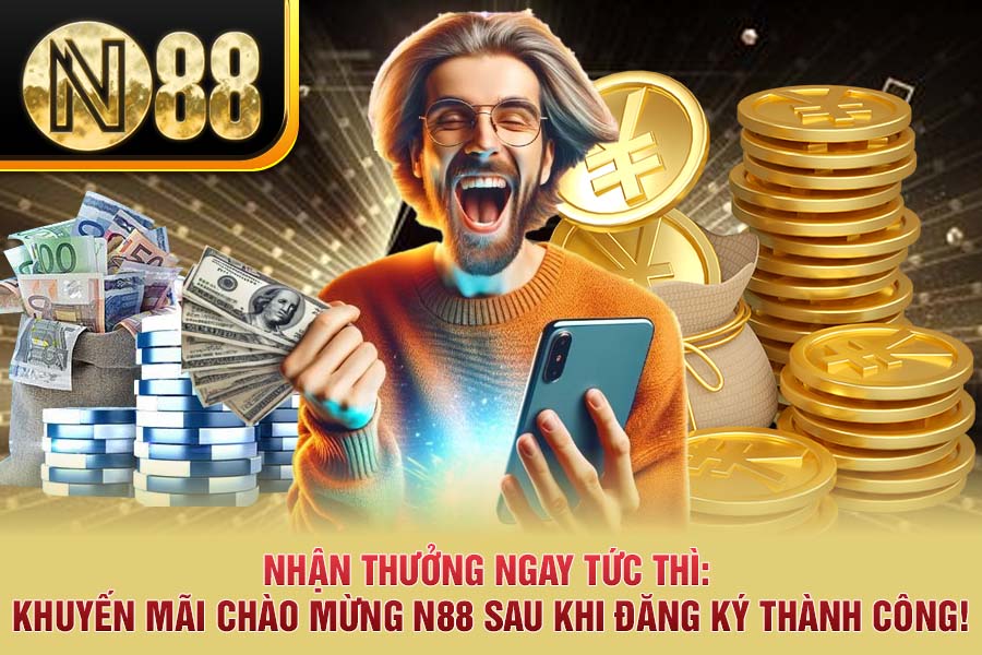 Nhận Thưởng Ngay Tức Thì: Khuyến Mãi Chào Mừng N88 Sau Khi Đăng Ký Thành Công!